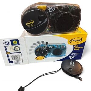 Black Self-Powered Radio